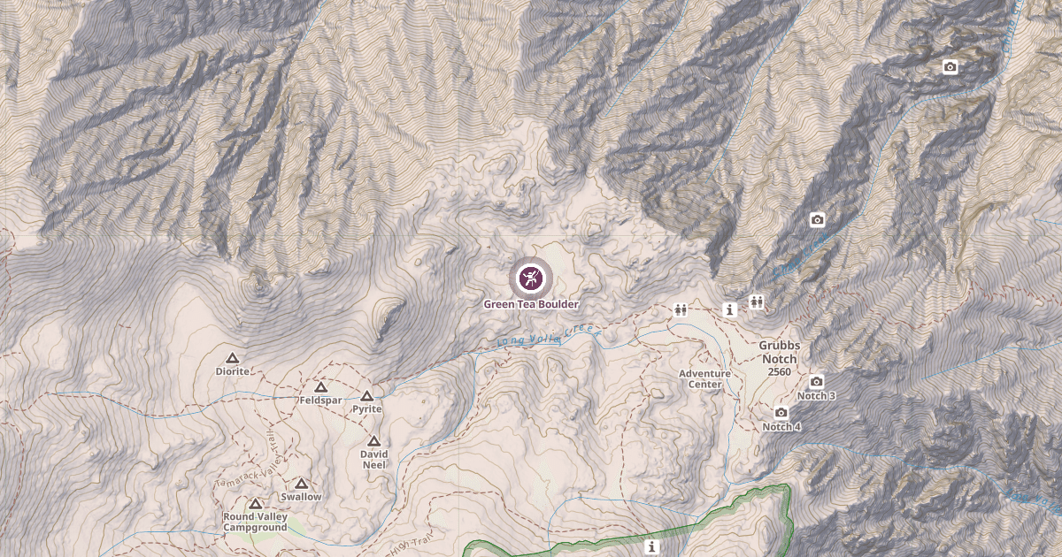 Map preview of Green Tea Boulder