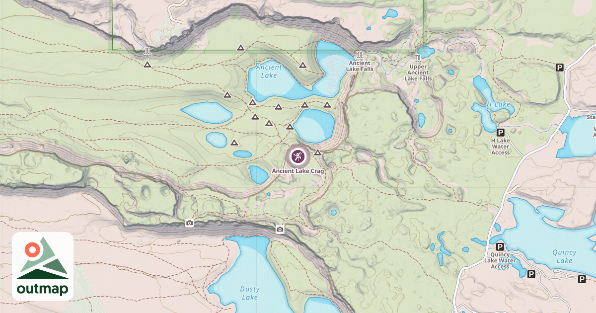 Map of Ancient Lake Crag