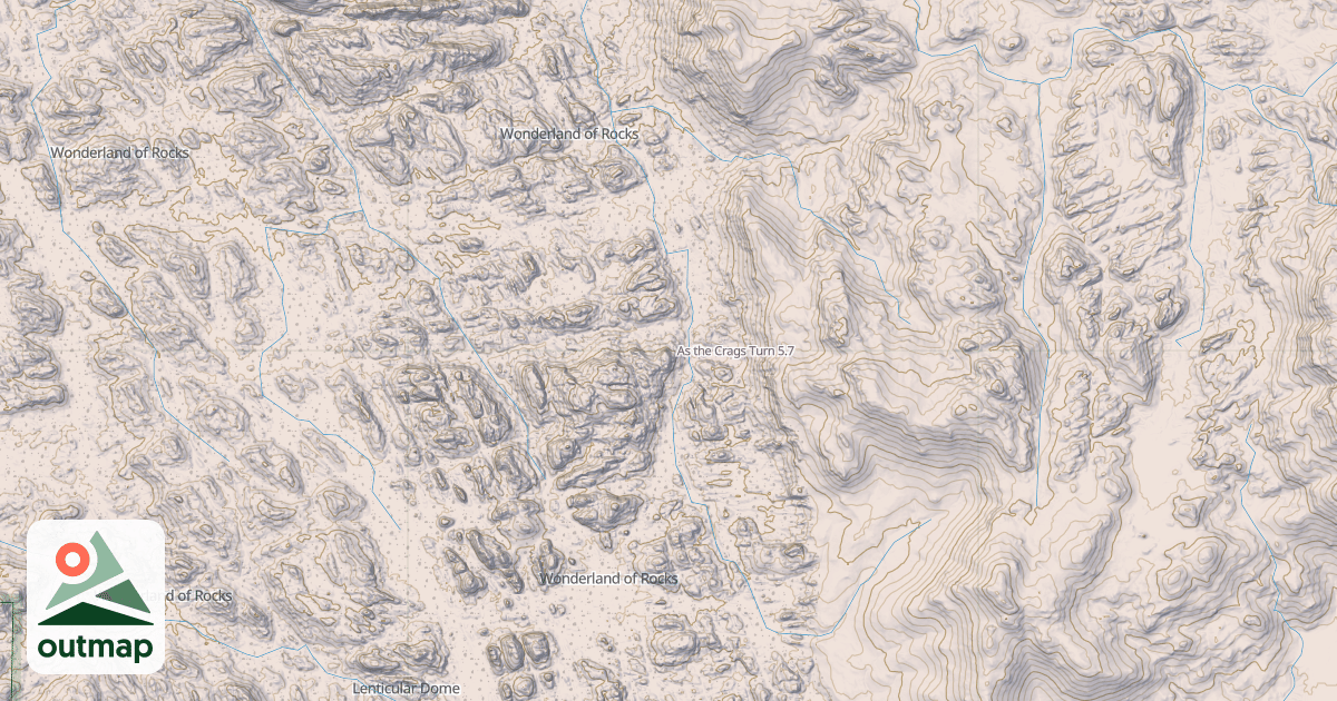 Map of As the Crags Turn