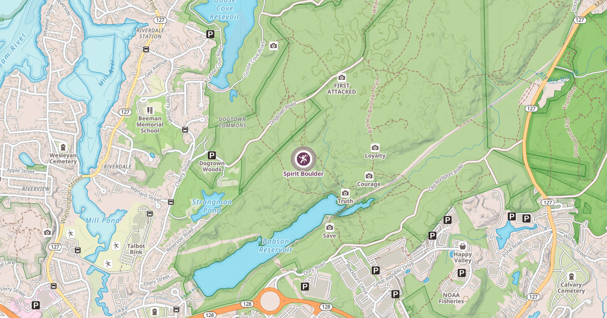 Map preview of Spirit Boulder