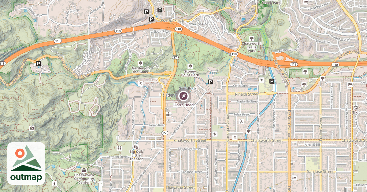 Map of Lion's Head