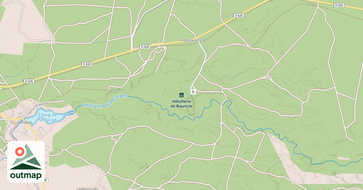 Map of Hôtellerie de Bouricos