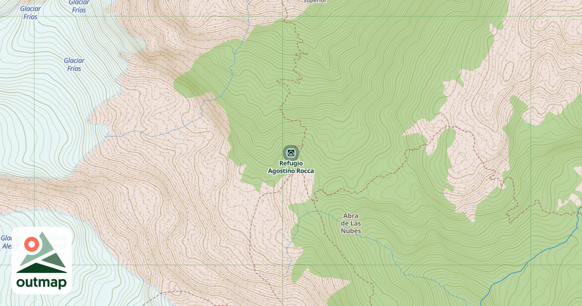 Map of Refugio Agostino Rocca