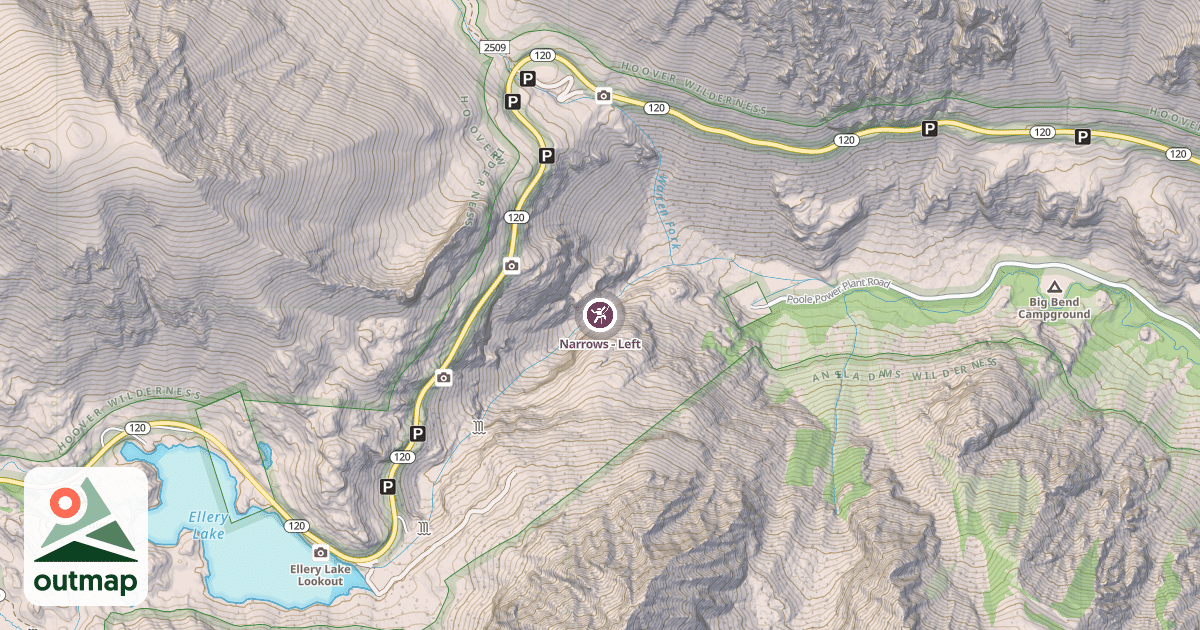 Map of Narrows - Left