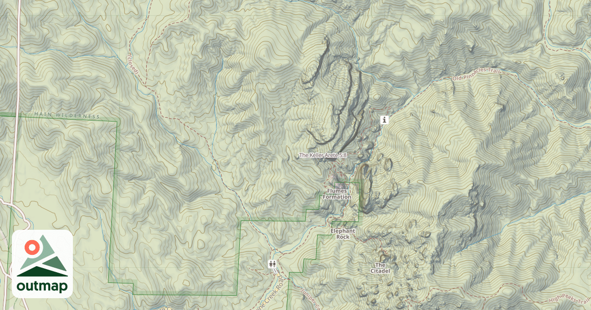 Map of The Keller Arete