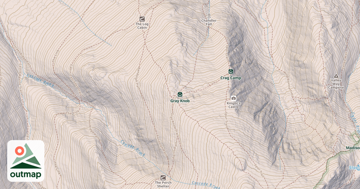 Map of Gray Knob