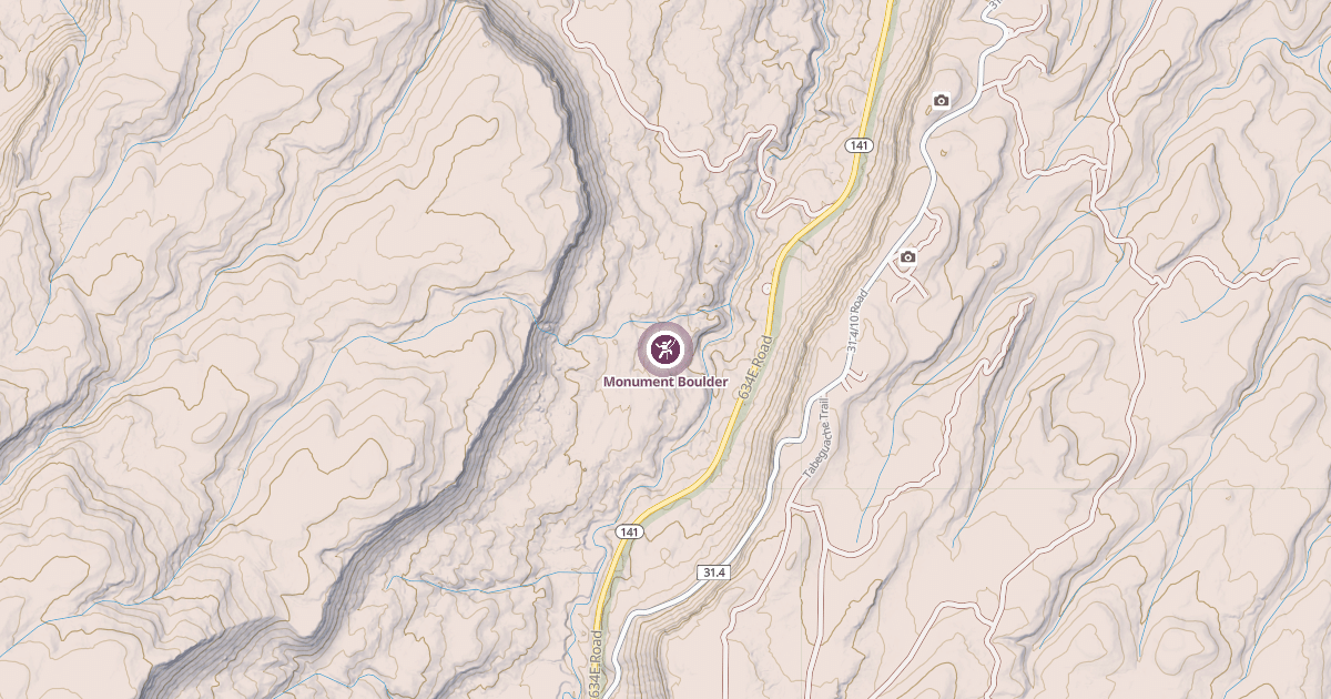 Map preview of Monument Boulder