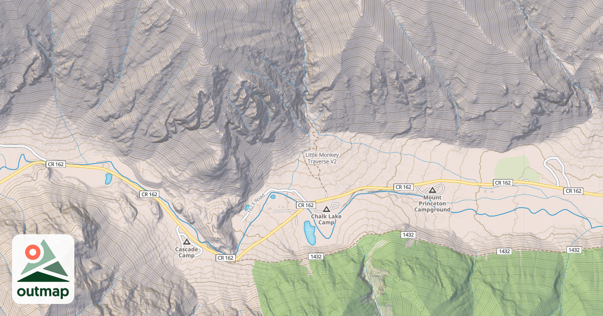 Map of Little Monkey Traverse