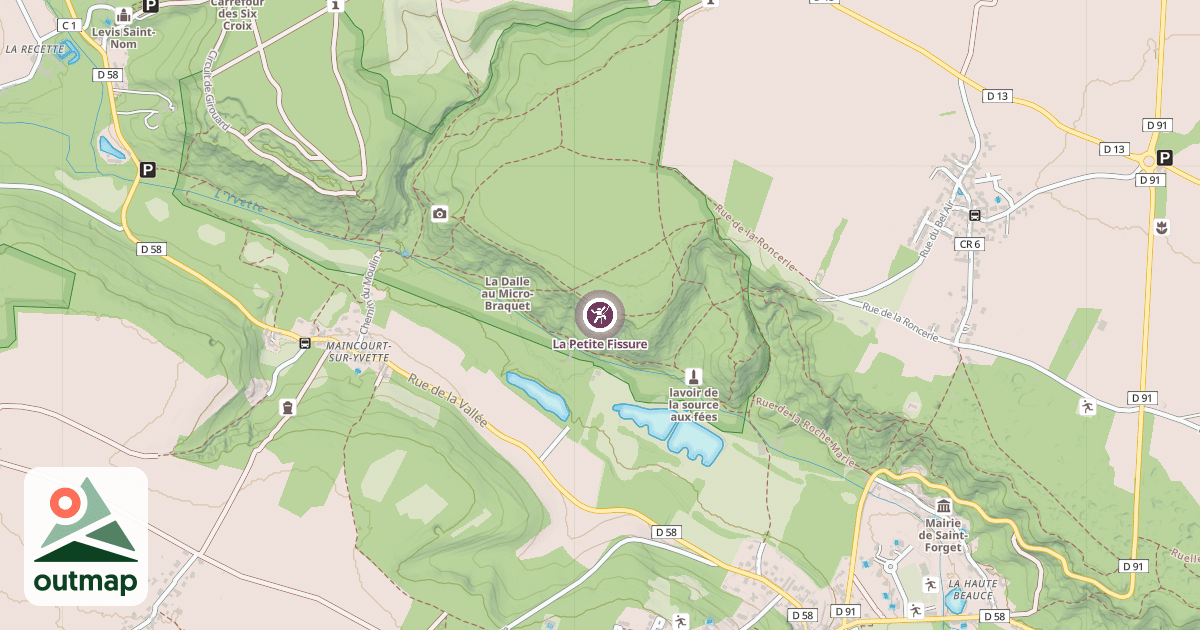 Map of La Petite Fissure