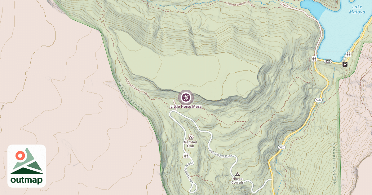 Map of Little Horse Mesa