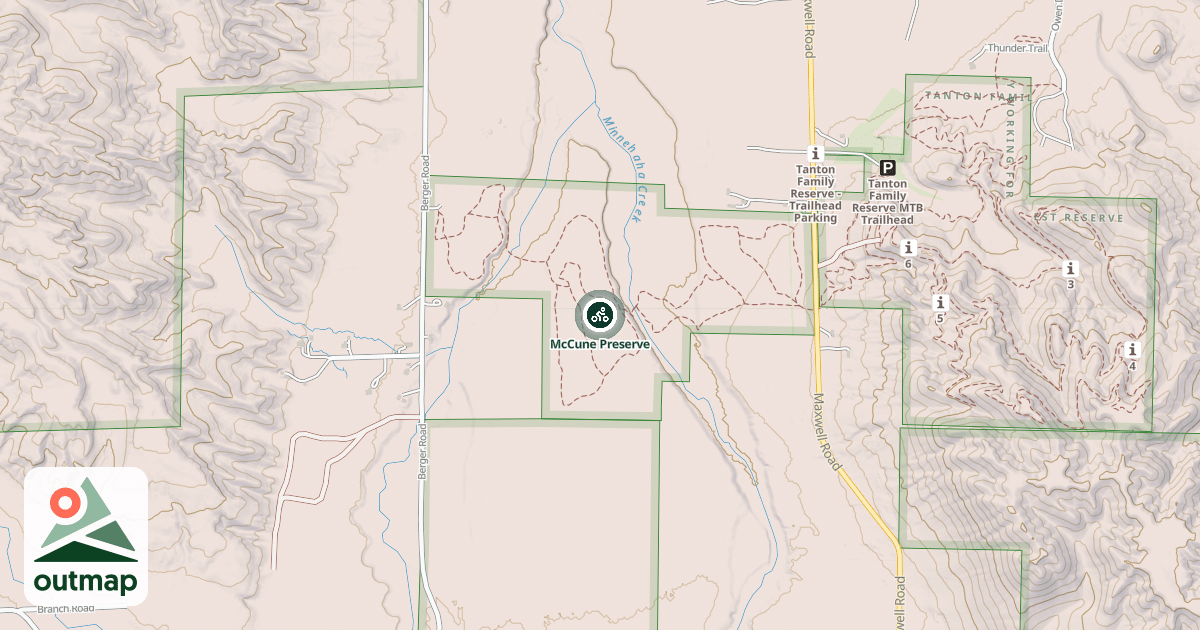 Map of McCune Preserve
