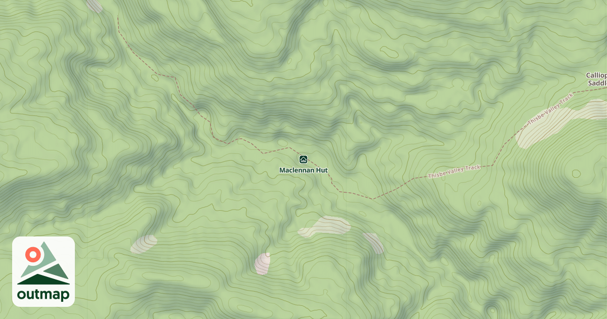 Map of Maclennan Hut