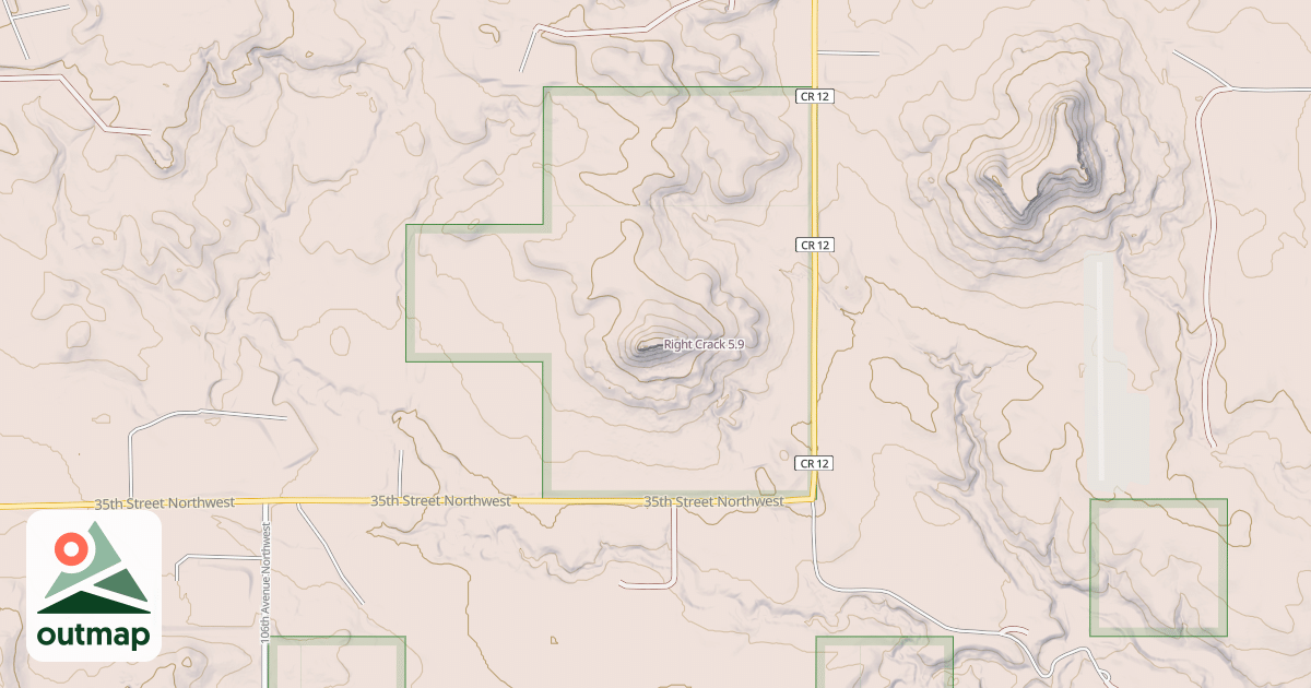 Map of Right Crack