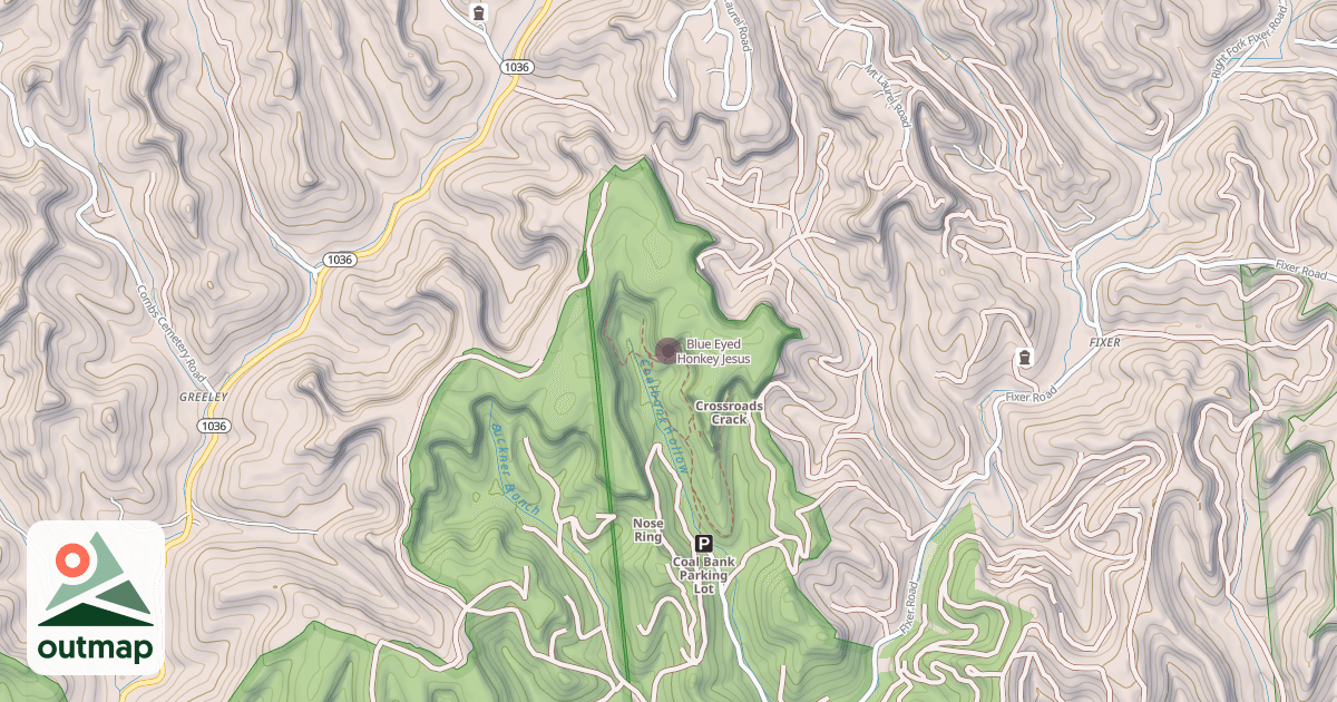 Map of Blue Eyed Honkey Jesus