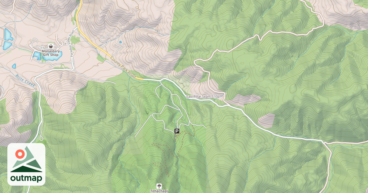 Map of East Pillar Seam
