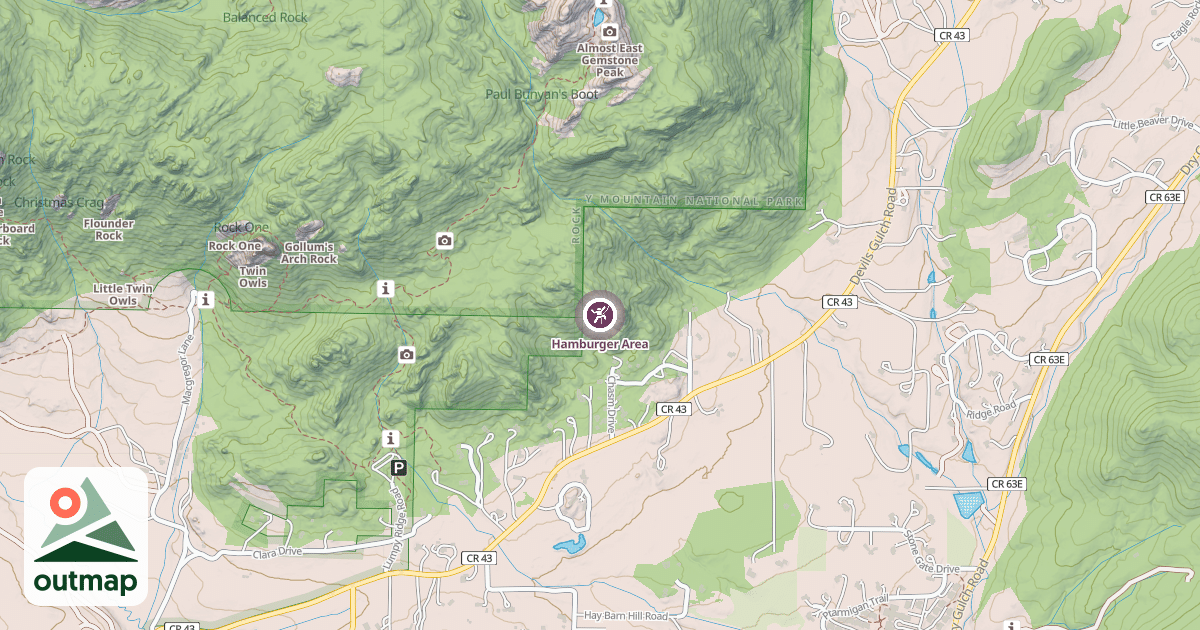 Map of Hamburger Area