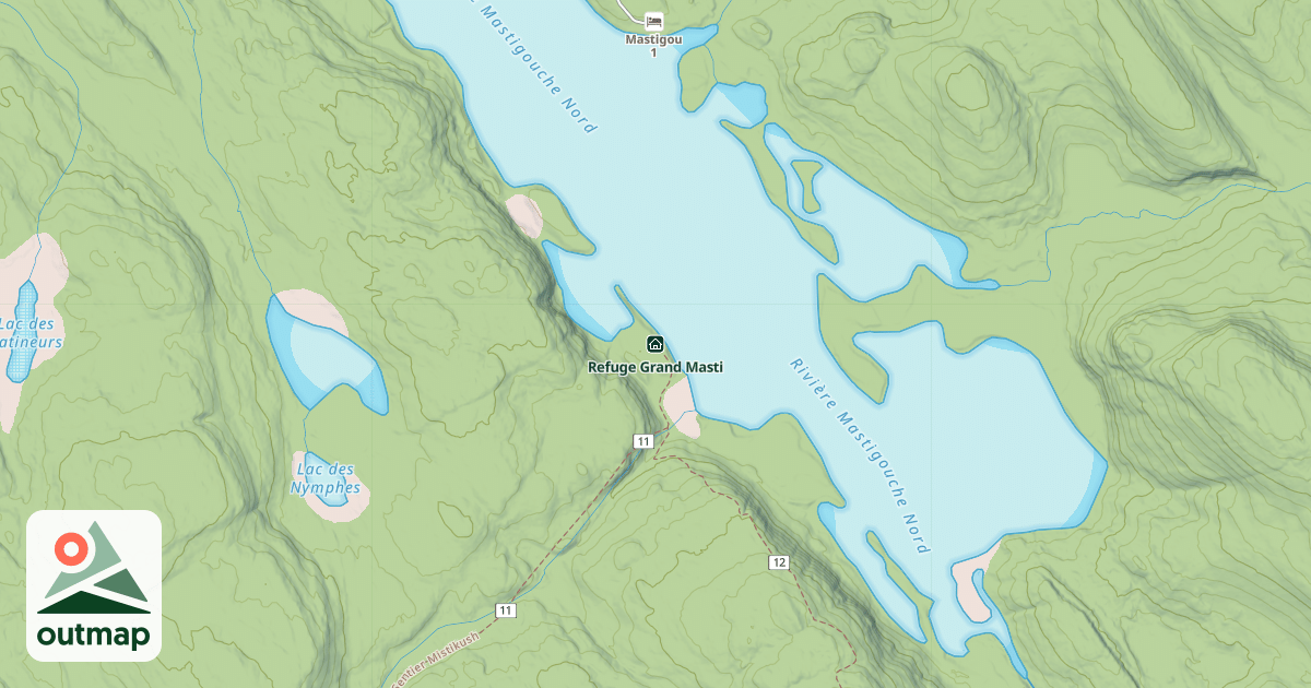 Map of Refuge Grand Masti