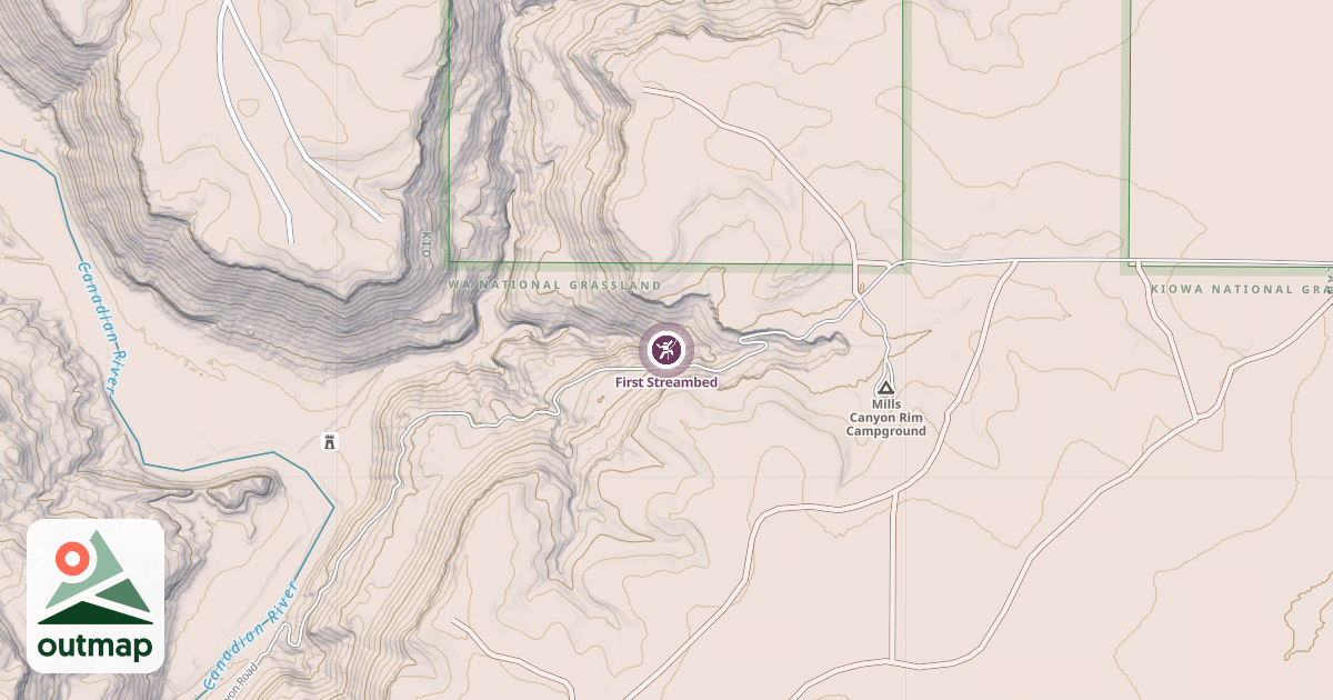 Map of First Streambed