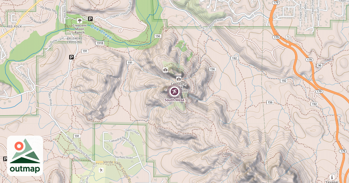 Map of South Mesa