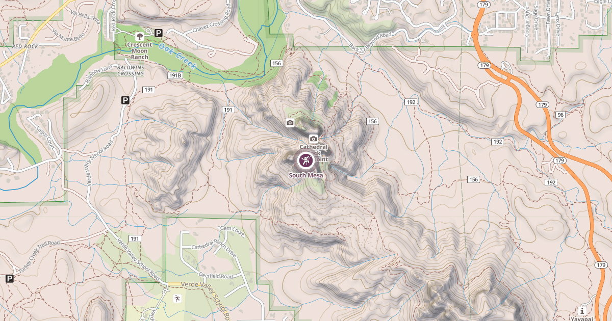Map preview of South Mesa