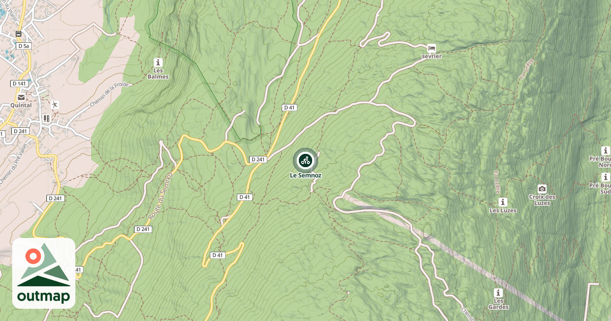 Map of Le Semnoz