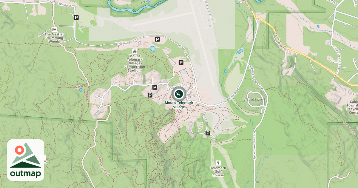 Map of Mount Telemark Village