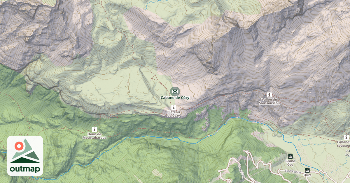 Map of Cabane de Cézy