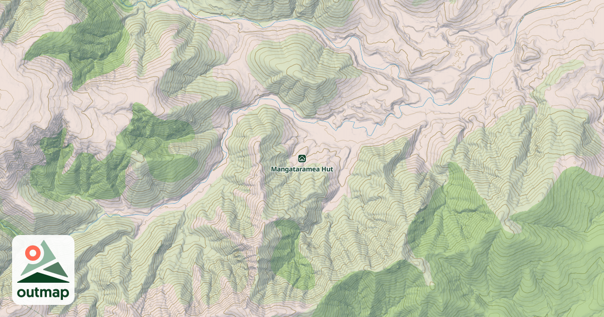 Map of Mangataramea Hut