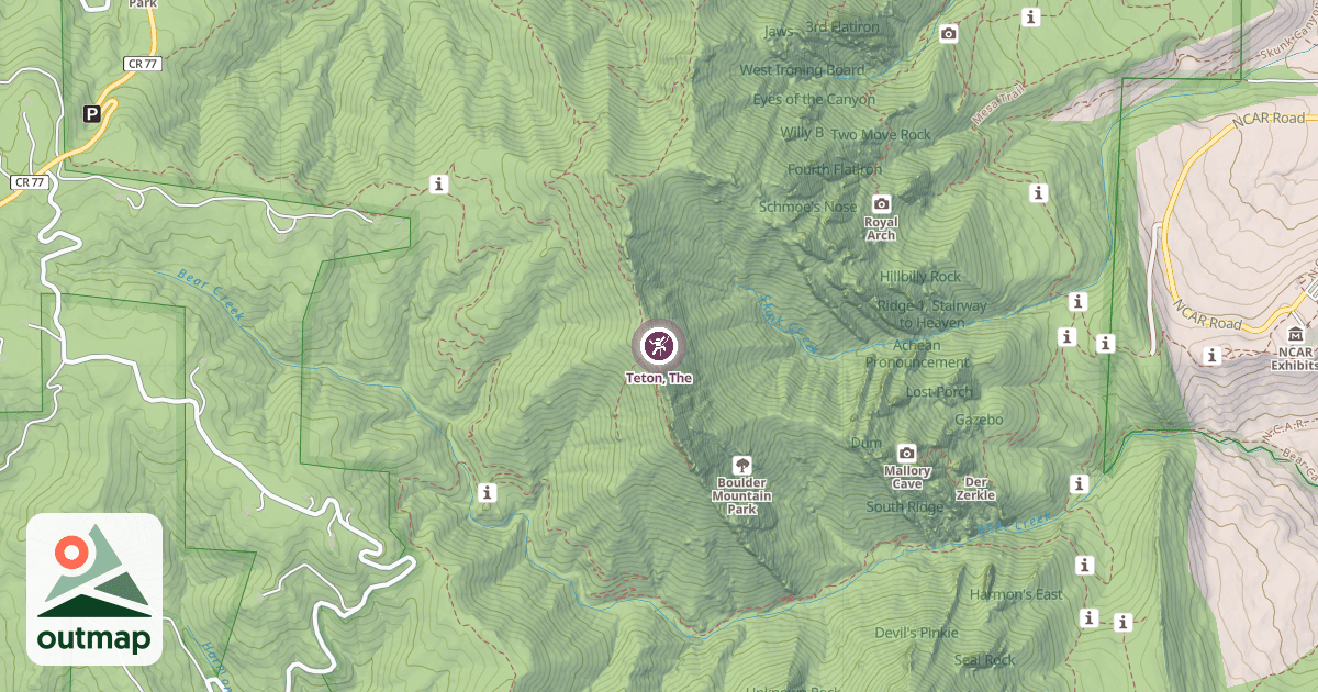Map of Teton, The