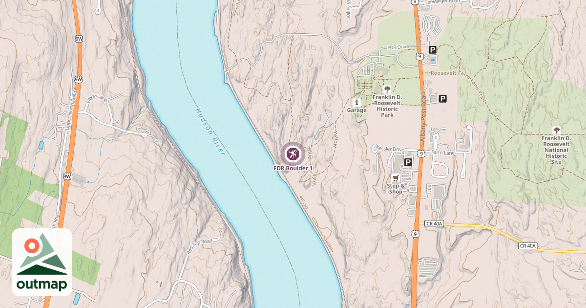 Map of FDR Boulder 1