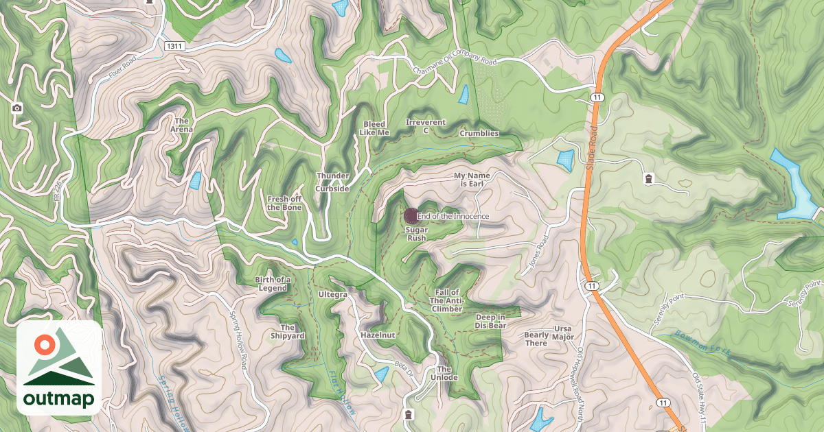 Map of End of the Innocence
