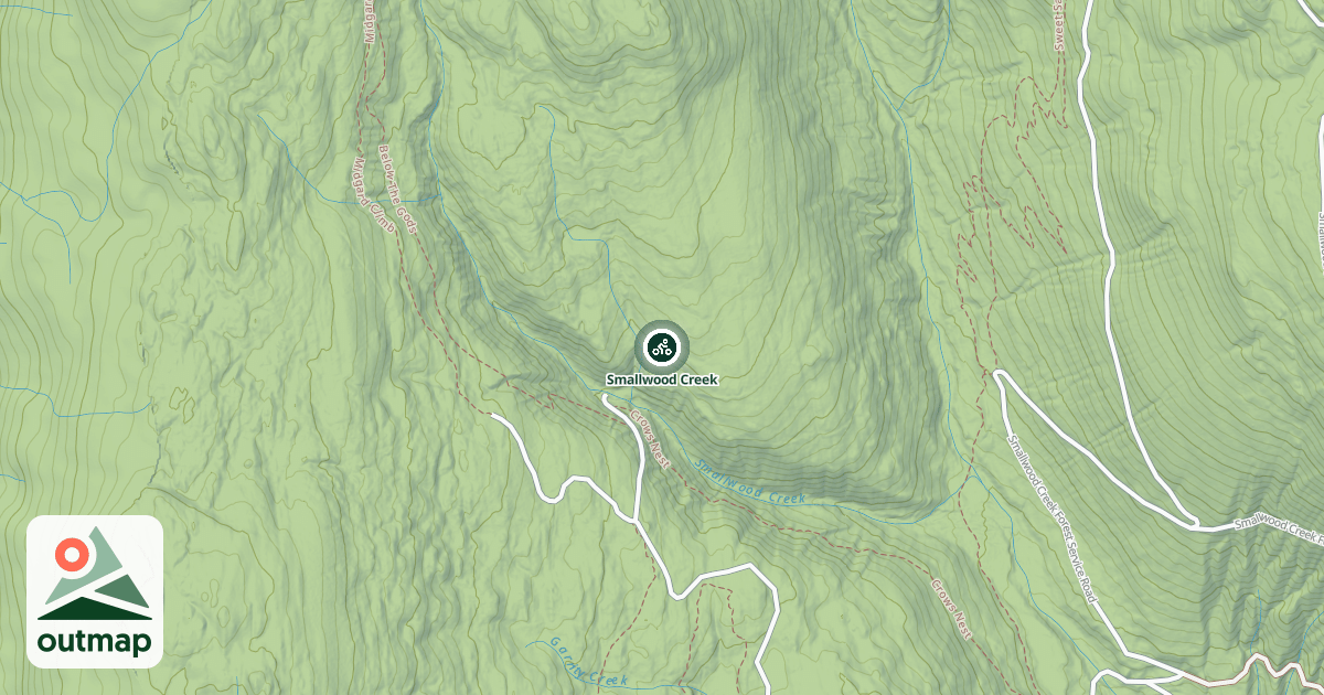Map of Smallwood Creek