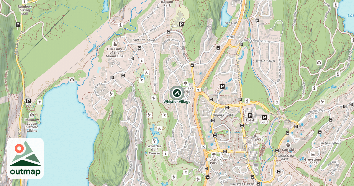 Map of Whistler Village