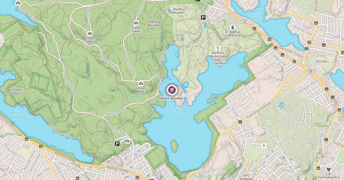 Map preview of Knick Boulder