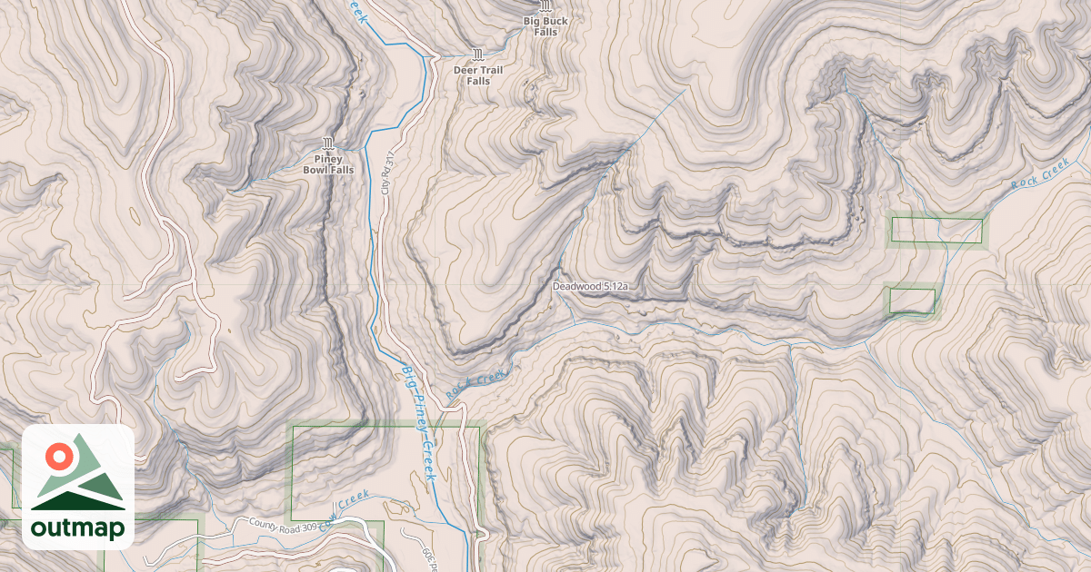 Map of Deadwood