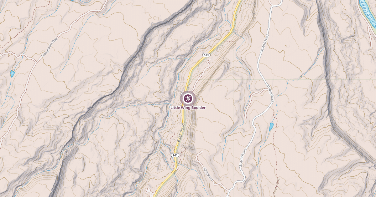 Map preview of Little Wing Boulder