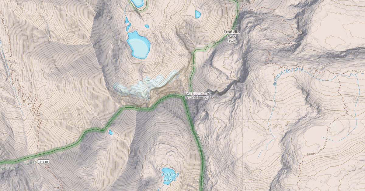 Map preview of Variation to The Great Chimney