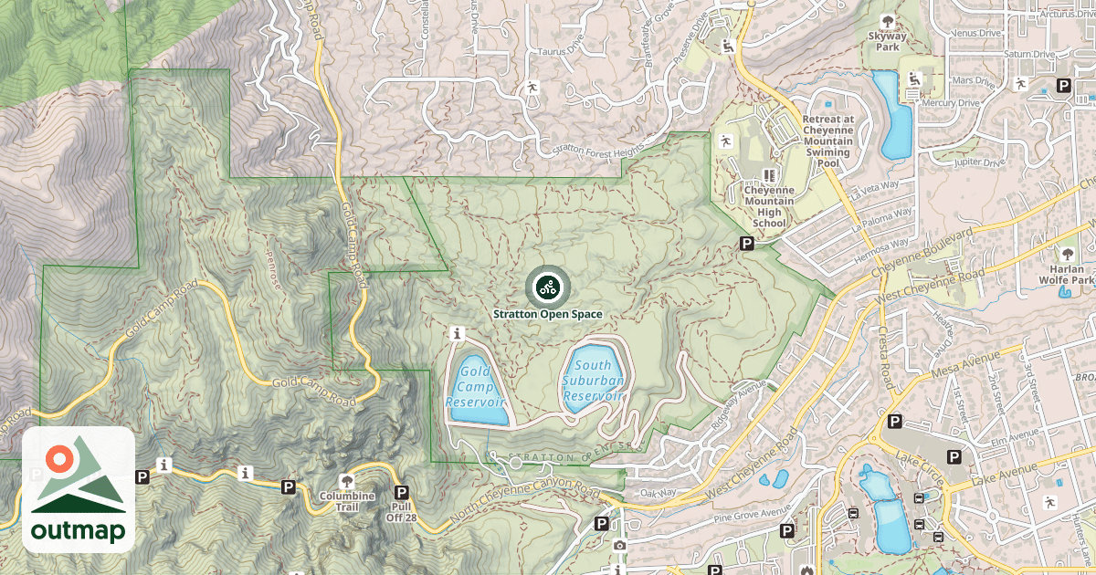Map of Stratton Open Space