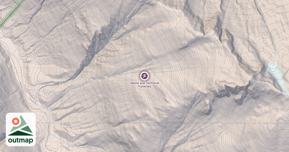Map of Alpine and Technical Traverses