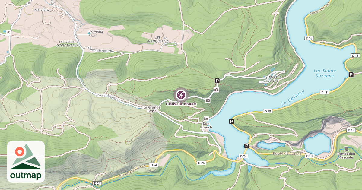 Map of Falaise de Brauch