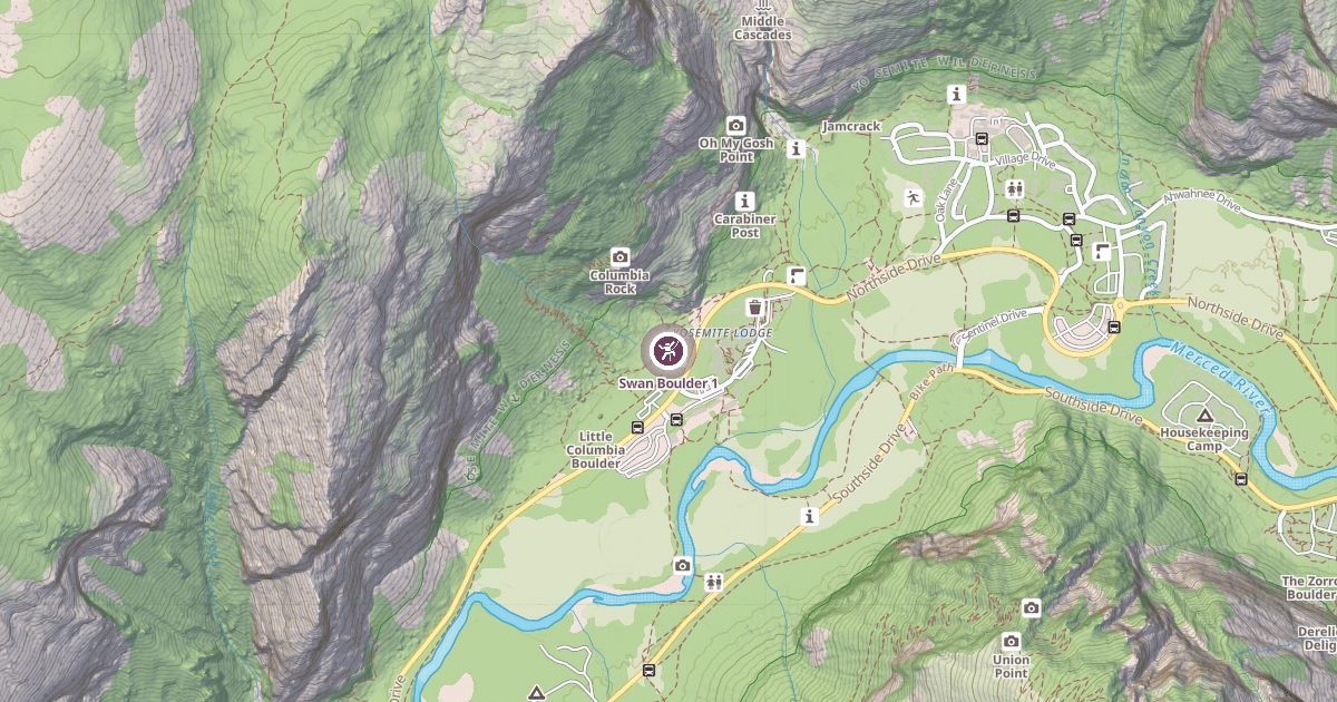 Map preview of Swan Boulder 1