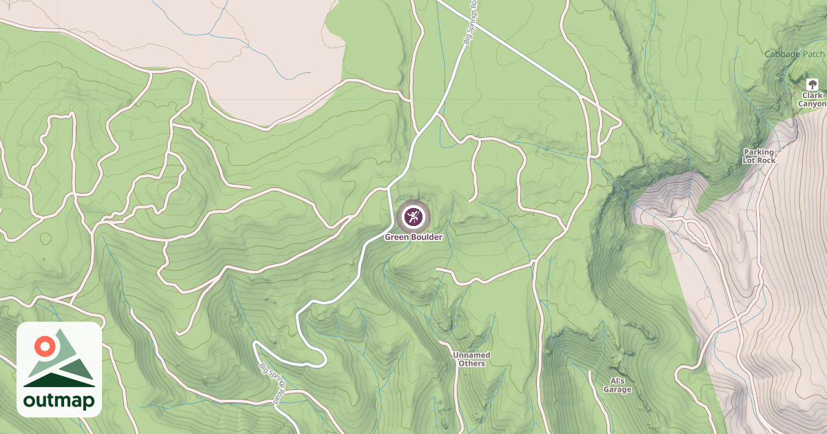 Map of Green Boulder