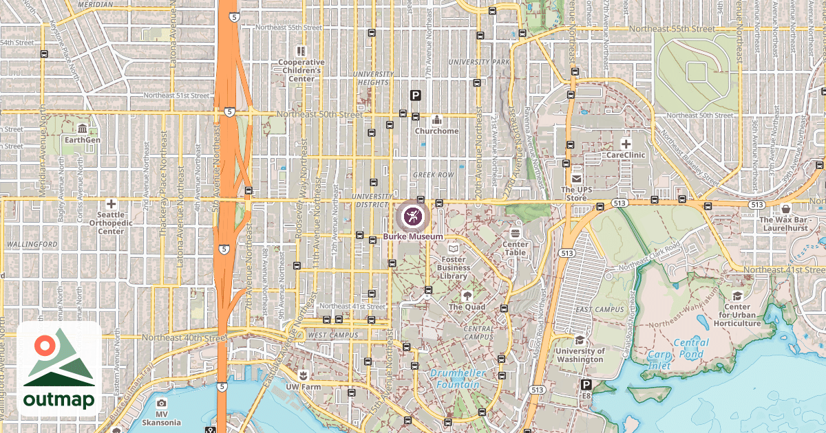 Map of Burke Museum