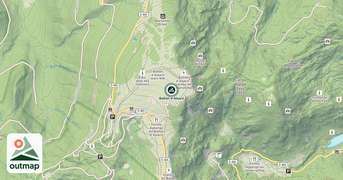 Map of Ballon d'Alsace