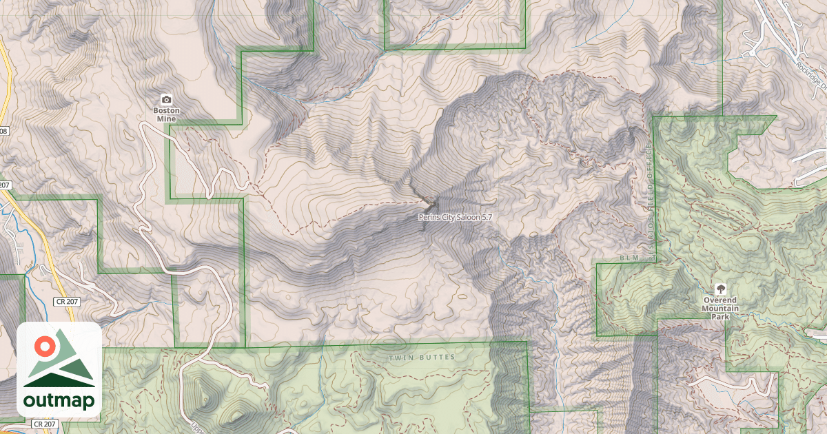Map of Perins City Saloon