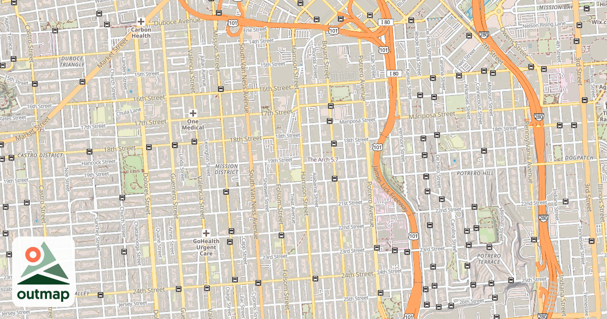 Map of The Arch