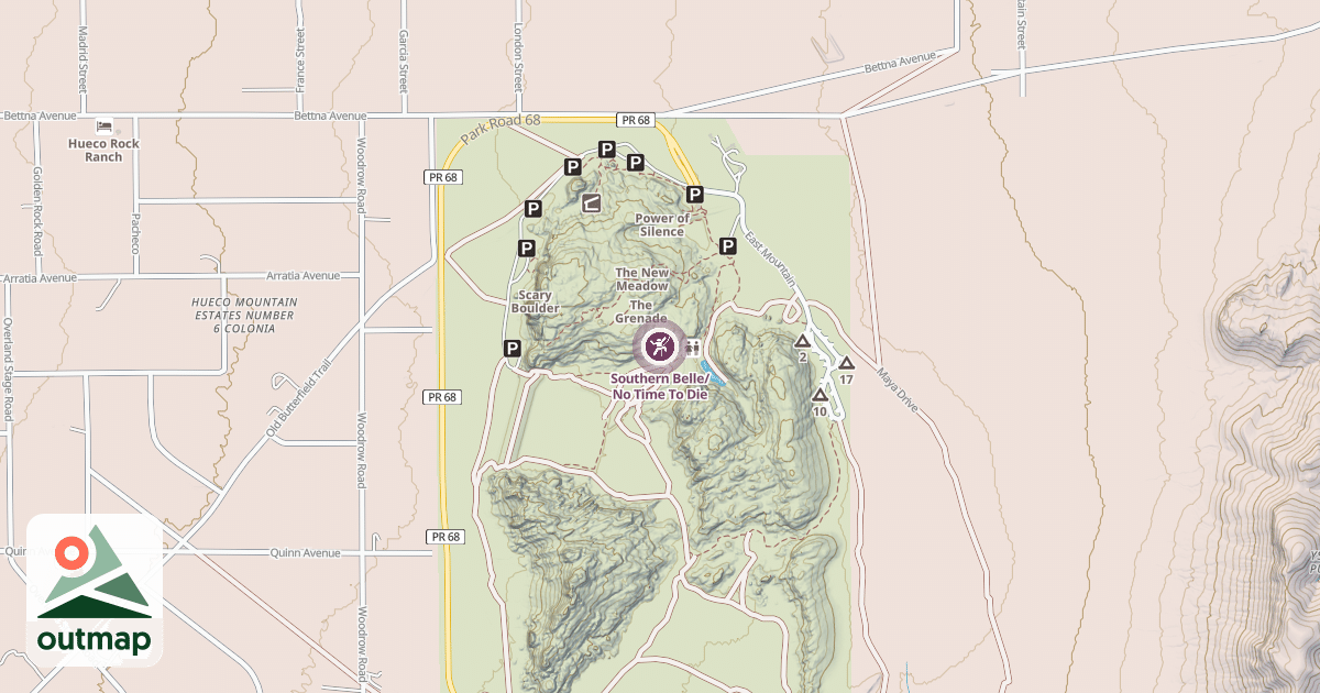 Map of Southern Belle/ No Time To Die