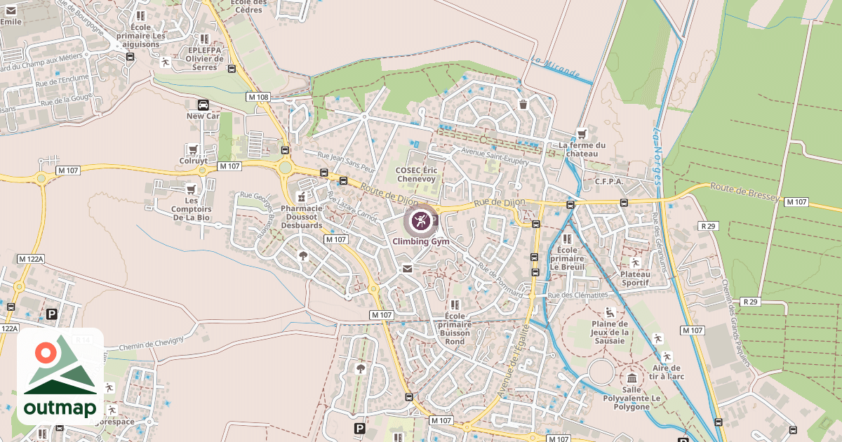 Map of Climbing Gym