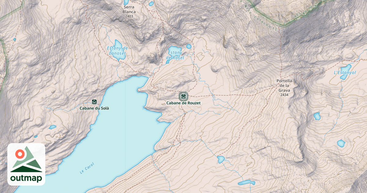 Map of Cabane de Rouzet