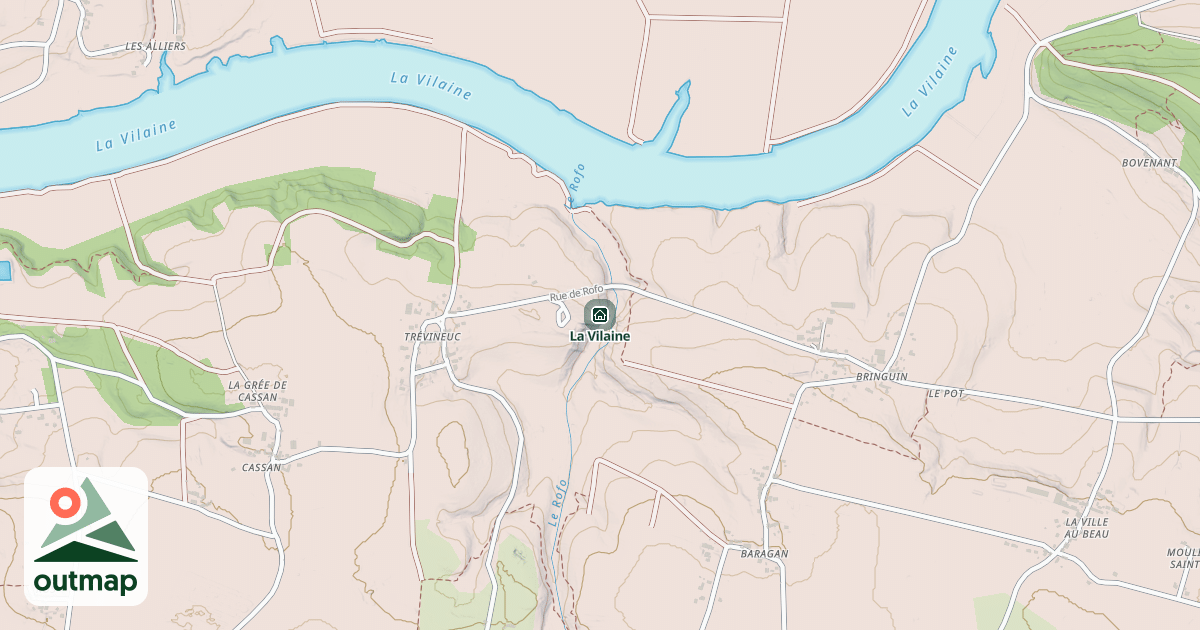 Map of La Vilaine